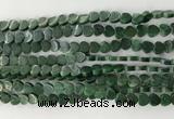 CHG104 15.5 inches 6mm flat heart African jade gemstone beads wholesale