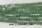 CHG114 15.5 inches 6mm flat heart green aventurine beads wholesale