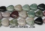 CHG17 15.5 inches 10*10mm heart Indian agate gemstone beads wholesale