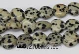CHG19 15.5 inches 10*10mm heart dalmatian jasper beads wholesale