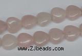 CHG25 15.5 inches 10*10mm heart rose quartz beads wholesale