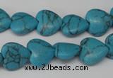 CHG31 15.5 inches 12*12mm heart turquoise beads wholesale