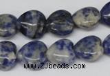 CHG43 15.5 inches 14*14mm heart sodalite gemstone beads wholesale