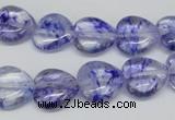 CHG44 15.5 inches 14*14mm heart dyed crystal beads wholesale