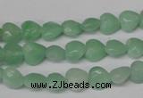 CHG90 15.5 inches 8*8mm faceted heart amazonite beads wholesale