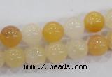 CHJ04 15.5 inches 10mm round honey jade stone beads wholesale