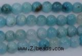 CHM200 15.5 inches 4mm round blue hemimorphite beads wholesale