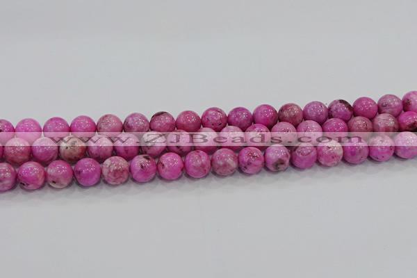 CHM223 15.5 inches 10mm round dyed hemimorphite beads wholesale