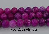 CHM228 15.5 inches 4mm round dyed hemimorphite beads wholesale