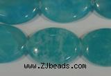 CHM28 15.5 inches 18*25mm oval blue hemimorphite beads wholesale