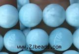 CHM302 15.5 inches 8mm round blue hemimorphite gemstone beads
