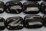 CHS92 15.5 inches 15*20mm rectangle natural hypersthene beads