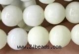 CIJ201 15.5 inches 6mm round ivory jade beads wholesale