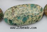 CIJ38 15.5 inches 25*50mm oval impression jasper beads wholesale