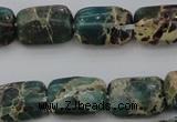 CIJ70 15.5 inches 8*12mm rectangle impression jasper beads wholesale