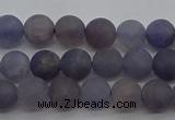 CIL108 15.5 inches 4mm round matte iolite gemstone beads