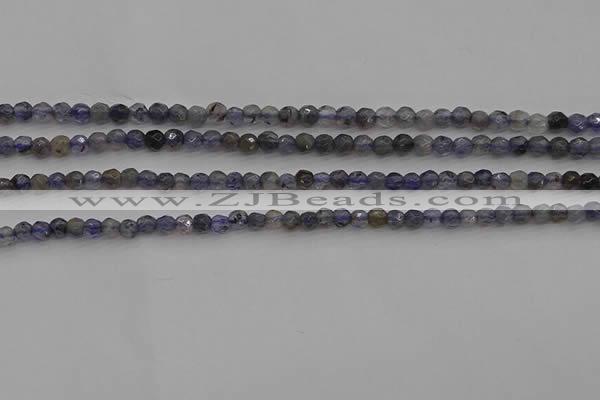 CIL116 15.5 inches 3mm faceted round iolite gemstone beads