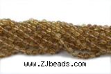 CITR06 15 inches 8mm round citrine gemstone beads