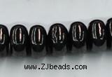 CJB12 16 inches 9*16mm rondelle natural jet gemstone beads wholesale