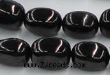 CJB14 16 inches 15*20mm nugget natural jet gemstone beads wholesale