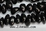 CJB55 15.5 inches 6*10mm nuggets natural jet gemstone beads