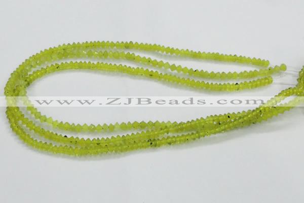 CKA10 15.5 inches 3*5mm rondelle Korean jade gemstone beads