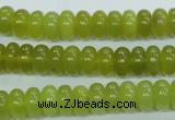 CKA104 15.5 inches 5*10mm rondelle Korean jade gemstone beads