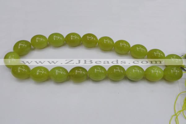 CKA210 15.5 inches 15*20mm egg-shaped Korean jade gemstone beads