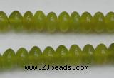 CKA214 15.5 inches 6*10mm rondelle Korean jade gemstone beads