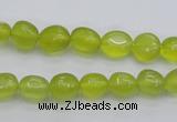 CKA215 15.5 inches 6*8mm nuggets Korean jade gemstone beads