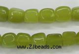 CKA23 15.5 inches 7*10mm nugget Korean jade gemstone beads