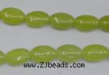 CKA243 15.5 inches 8*12mm oval Korean jade gemstone beads