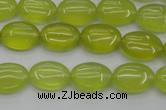 CKA244 15.5 inches 10*14mm oval Korean jade gemstone beads