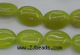 CKA246 15.5 inches 13*18mm oval Korean jade gemstone beads