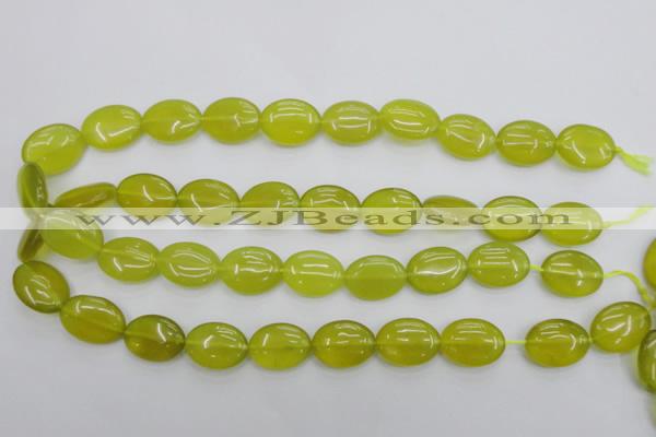 CKA247 15.5 inches 15*20mm oval Korean jade gemstone beads