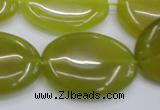 CKA251 15.5 inches 22*30mm oval Korean jade gemstone beads