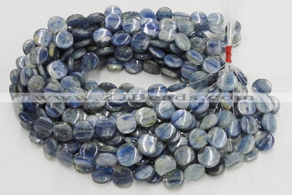 CKC03 16 inches 30mm flat round natural kyanite beads wholesale