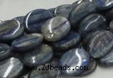 CKC09 16 inches 10*13mm flat oval natural kyanite beads wholesale