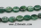 CKC110 16 inches 8*10mm oval natural green kyanite beads wholesale