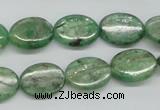 CKC113 16 inches 12*16mm oval natural green kyanite beads wholesale