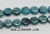 CKC21 16 inches 10mm flat round natural kyanite beads wholesale