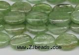 CKC267 15.5 inches 10*14mm oval natural green kyanite beads