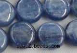 CKC515 15.5 inches 16mm flat round natural Brazilian kyanite beads