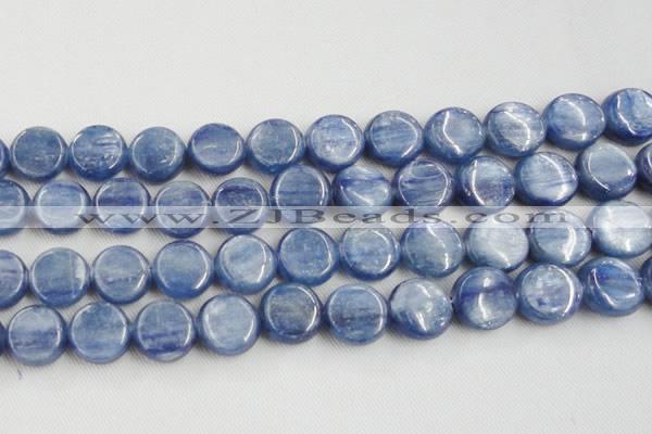 CKC515 15.5 inches 16mm flat round natural Brazilian kyanite beads