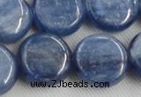 CKC516 15.5 inches 18mm flat round natural Brazilian kyanite beads