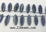 CKC552 Top drilled 10*25mm marquise natural kyanite beads