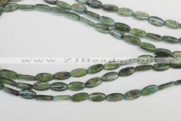 CKC58 15.5 inches 8*14mm oval natural green kyanite beads wholesale