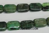 CKC66 15.5 inches 10*14mm rectangle natural green kyanite beads