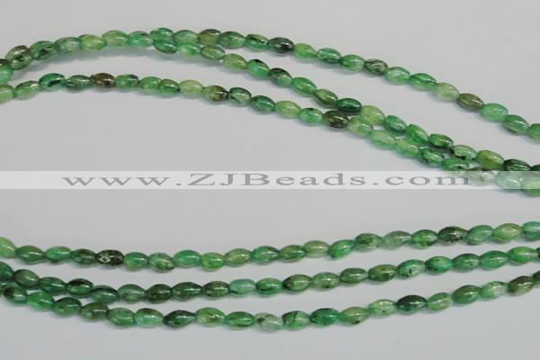 CKC70 15.5 inches 4*6mm rice natural green kyanite beads wholesale