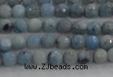 CKC701 15.5 inches 6mm faceted round imitation blue kyanite beads